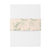 Pink Green Retro Y2K 70er Blume Muster Einladungsbanderole (Rückseitenbeispiel)