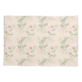 Pink Green Retro Y2K 70er Blume Muster Kissenbezug (Rückseite)