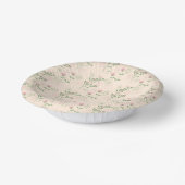 Pink Green Retro Y2K 70er Blume Muster Pappteller (Gewinkelt)