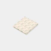 Pink Green Retro Y2K 70er Blume Muster Post-it Klebezettel (angewinkelt)