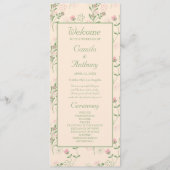 Pink Green Retro Y2K 70er Blume Muster Programm (Vorderseite)