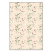 Pink Green Retro Y2K 70er Blume Muster Tischnummer (Rückseite)