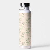 Pink Green Retro Y2K 70er Blume Muster Trinkflasche (Rechts)