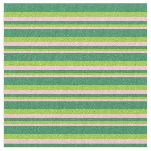 Pink, Green & Sea Green Lines Muster Stoff (Nahaufnahme)