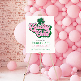 Pink Green St Patrick' Lucky Eins Geburtstag