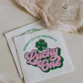 Pink Green St. Patrick's Day Glücklich Einen Gebur Serviette
