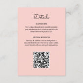 Pink & Green Stripes Beverly Hills Hotel Wedding Begleitkarte (Vorderseite)