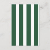 Pink & Green Stripes Beverly Hills Hotel Wedding Begleitkarte (Rückseite)