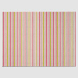 Pink & green stripes  seidenpapier
