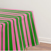 Pink Green Stylish Stripes Pattern Design Tischdecke