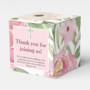 Pink Green Wassercolor Christliche Gesichtsbox Geschenkschachtel