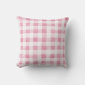 Pink Green White Plaid Stripes  Kissen (Vorderseite)