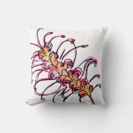 Pink Grevillea Australian Native Blume Kissen