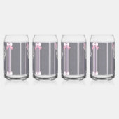 Pink & Grey AI-Kunst Dosenglas (Rechts)