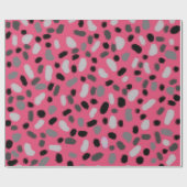 Pink Grey Black Jelly Bean Design Geschenkpapier (Flach)