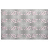 Pink Grey Cherry Blossoms Muster Stoff (Fat Quarter (45,7 x 55,9 cm))