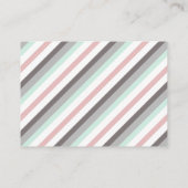 Pink & Grey Elephant Baby Shower - Registrierung Begleitkarte (Rückseite)