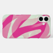 Pink Grey Green IPhone 16 Art Phone Case (Rückseite (Horizontal))