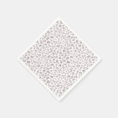 Pink Grey Leopard Muster Serviette (Ecke)