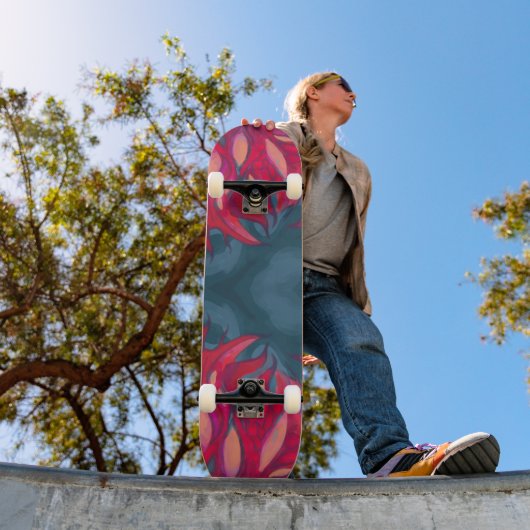 Pink grey Skateboard (Außenbereich 1)