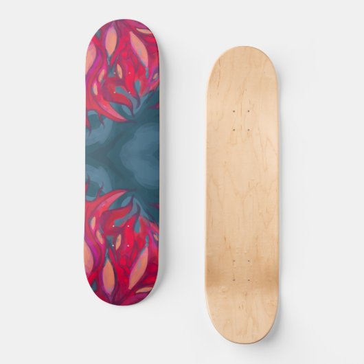 Pink grey Skateboard (Vorderseite)