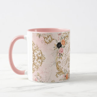 Pink Griff Happy Halloween Tasse