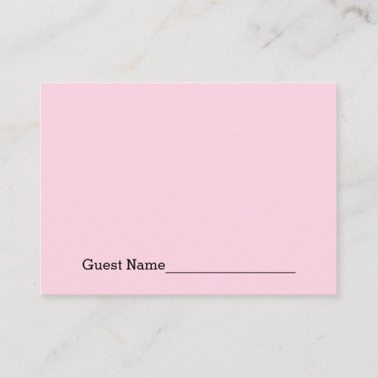 Pink GRILLEN Babydusche Windeln Raffelkarten Begleitkarte (Rückseite)