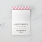 Pink GRILLEN vielen Dank, Baby q danke Ihnen Gedic (Innenseite)