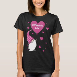 Pink Grome Heart ER Krankenschwester Leben Ballon T-Shirt