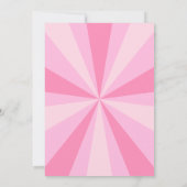 Pink Groovy Boots Disco-Ball Graduierungsparty Einladung (Rückseite)