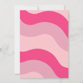 Pink Groovy Five ist Vibe Birthday Einladung (Rückseite)