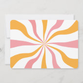 Pink Groovy Letzte Disco Bachelorette Einladung (Rückseite)