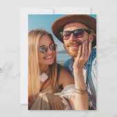 Pink Groovy Trendy Moderne Diskothek Foto Save The Date (Rückseite)