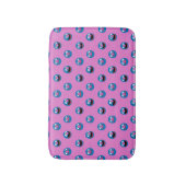 Pink Grover Face Pattern Badematte (Vorderseite Vertikal)