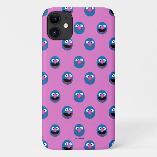 Pink Grover Face Pattern Case-Mate iPhone Hülle (Rückseite)