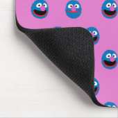 Pink Grover Face Pattern Mousepad (Ecke)