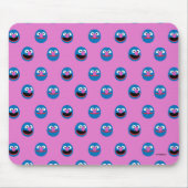 Pink Grover Face Pattern Mousepad (Vorne)