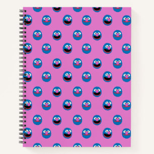 Pink Grover Face Pattern Notizblock
