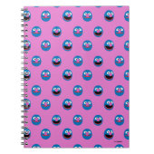 Pink Grover Face Pattern Notizblock (Vorderseite)