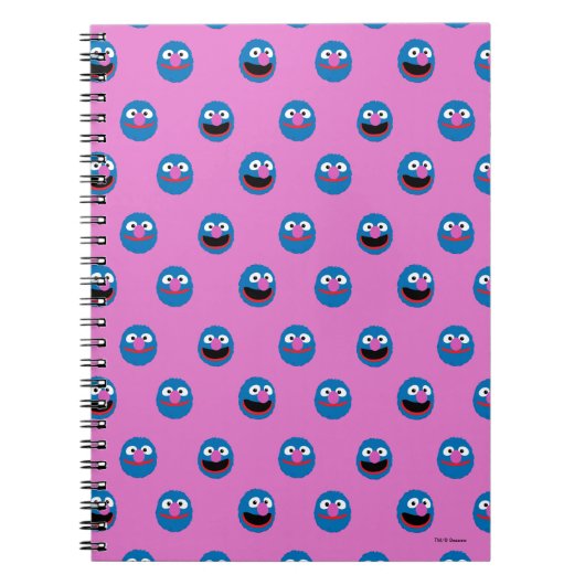 Pink Grover Face Pattern Notizblock (Vorderseite)