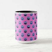 Pink Grover Face Pattern Tasse (Zentrum)