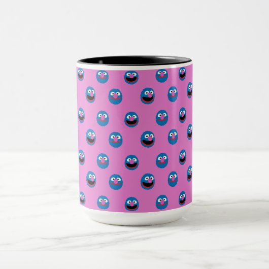 Pink Grover Face Pattern Tasse (Zentrum)