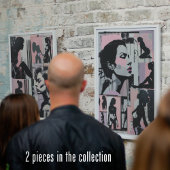 Pink Grunge 90er Jahre Pastel Frauen Lesben Kunst Poster