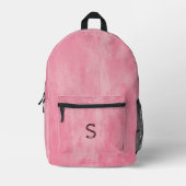 Pink Grunge Aesthetic Bedruckter Rucksack (Vorderseite)