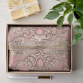 Pink Grunge Antique Frame Decoupage Seidenpapier (Geschenk)