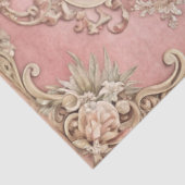 Pink Grunge Antique Frame Decoupage Seidenpapier (Ausschnitt)