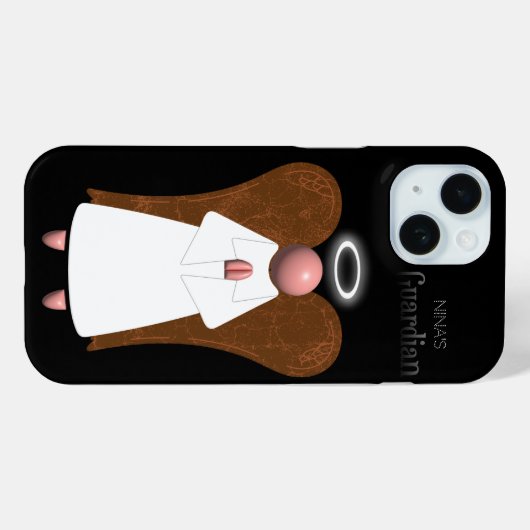 Pink Guardian Angel, Case-Mate iPhone Hülle (Rückseite (Horizontal))