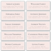 Pink Guest Address Labels ORDER 6" oder 8"! (Vorderseite)