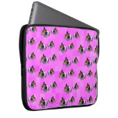 Pink Guinea Pigs Pattern, 15 Zoll Laptopschutzhülle (Vorne Rechts)