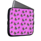 Pink Guinea Schweinepattern, 10 Zoll Laptopschutzhülle (Vorne Rechts)